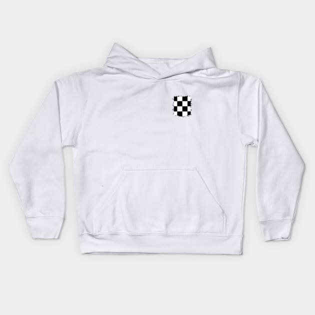 Checkers graphic pocket Kids Hoodie by cusptees